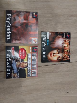 Manuales PS1 Resident Evil, Koudelka, etc.