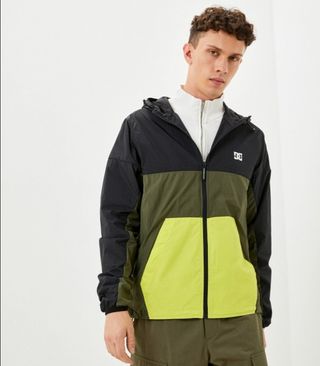 Cortavientos DC Shoes Hombre Negro/Verde