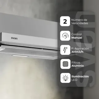 Campana extractora Inox 60cm