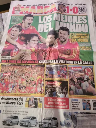 Periódico Marca 8 Julio 2010 España Final