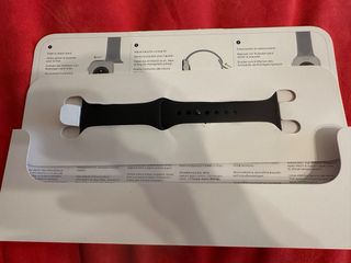 Cinturino Apple Watch 42mm Nero taglia S/M.