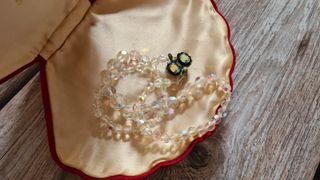 Collana vintage cristalli Aurora Boreale anni ’50