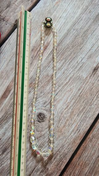 Collana vintage cristalli Aurora Boreale anni ’50