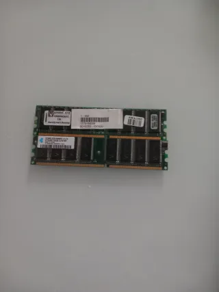 2x Kingston 512MB DDR-400MHz PC3200U RAM
