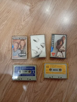 Lote 5 Casetes Música Ligera Pop Rock Tango