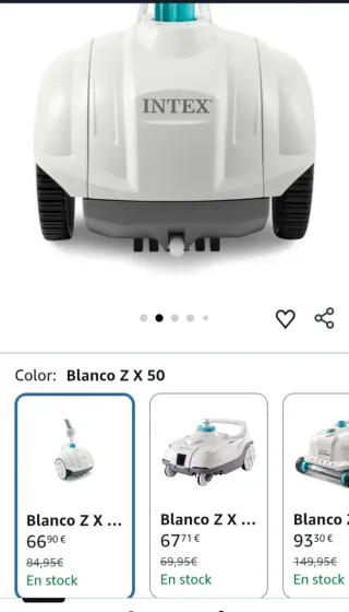 Robot Limpiafondos Intex Krystal