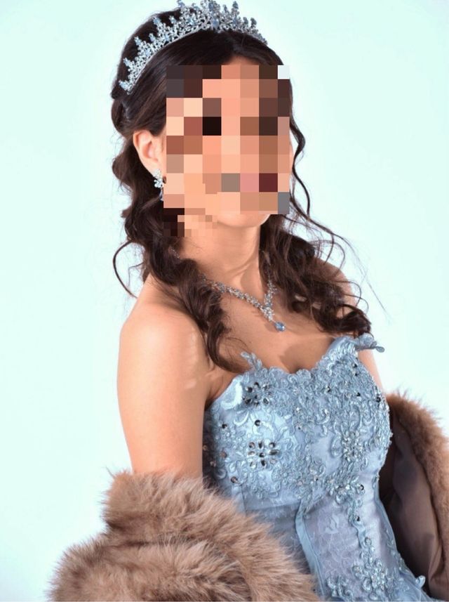 Vestido Fiesta 15 Años Azul