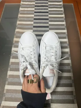 Zapatillas Puma Blancas y Rosas Talla 38