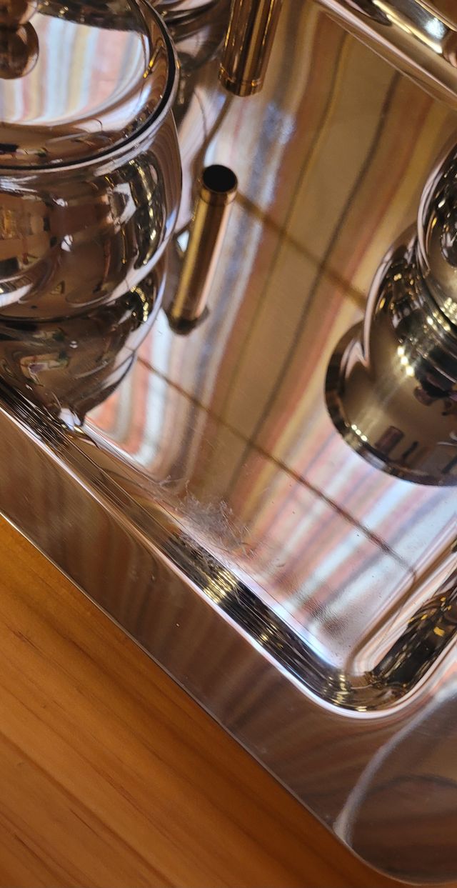 Juego de café de acero