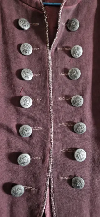 Chaqueta militar Kuk morada T.XL