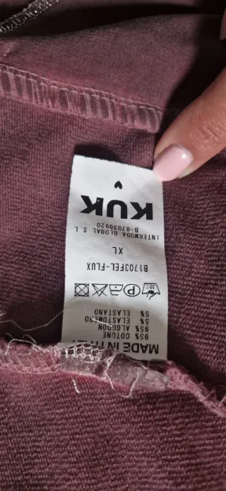 Chaqueta militar Kuk morada T.XL