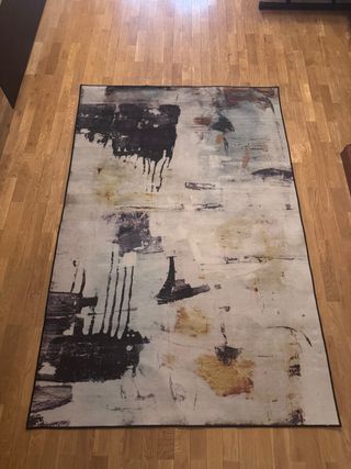 Alfombra diseño abstracto multicolor