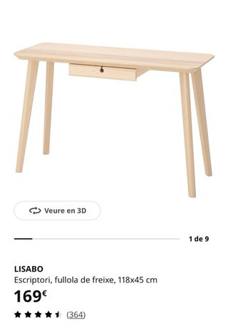 Escritorio de madera con silla