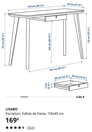 Escritorio de madera con silla