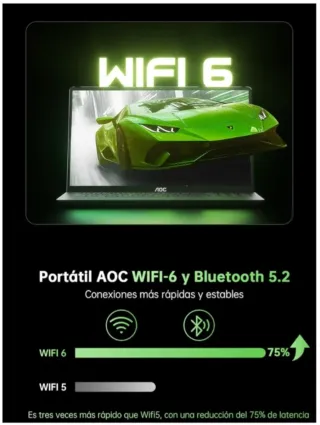 Portátil Gamer AOC Ryzen 7 5700U