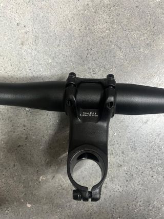 Manillar Megamo 38mm y potencia Satori Viper 70mm