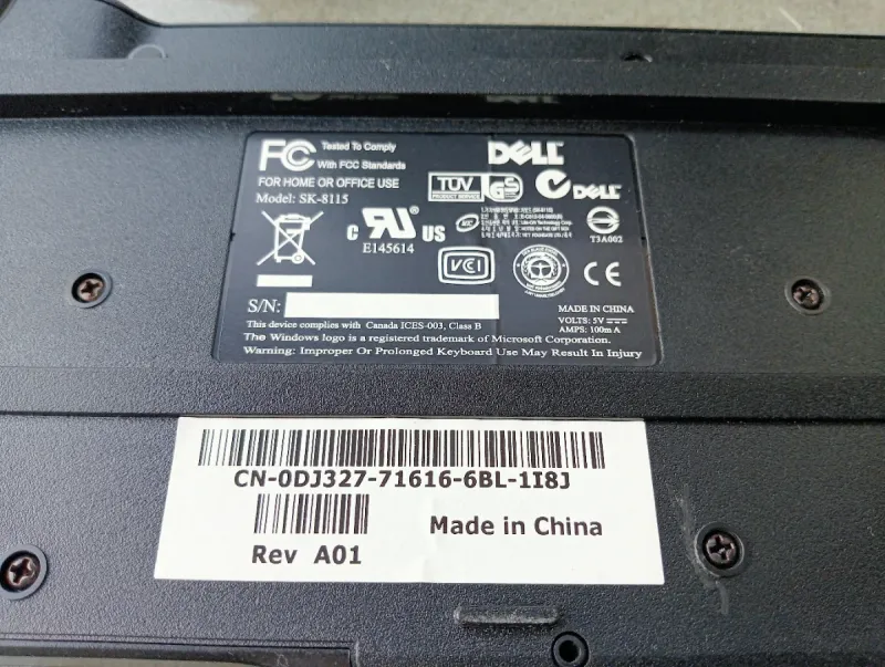 Pantalla, Teclado y Ratón Dell Negro afbeelding 3