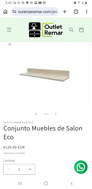 Conjunto Muebles Salón Eco