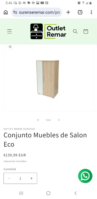Conjunto Muebles Salón Eco