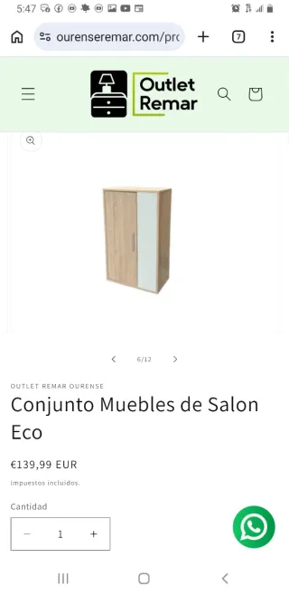 Conjunto Muebles Salón Eco