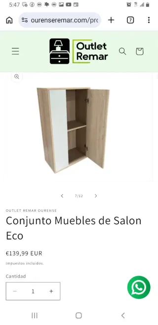 Conjunto Muebles Salón Eco