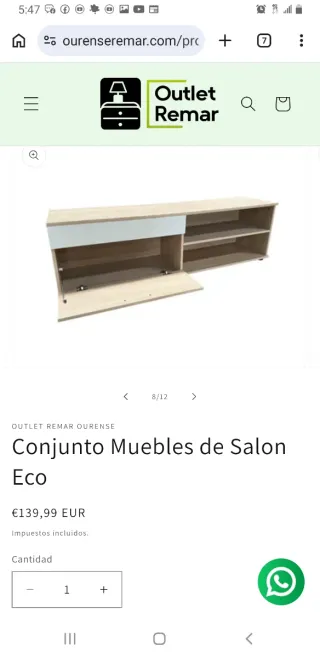 Conjunto Muebles Salón Eco