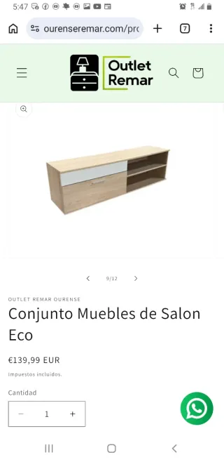 Conjunto Muebles Salón Eco