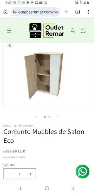 Conjunto Muebles Salón Eco