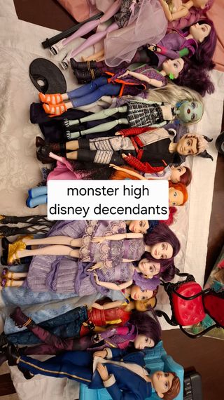 Conjunto di bambole Monster High e Disney Descendants