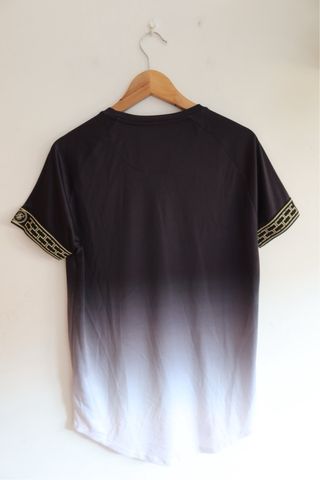 Camiseta SikSilk degradado negro/gris