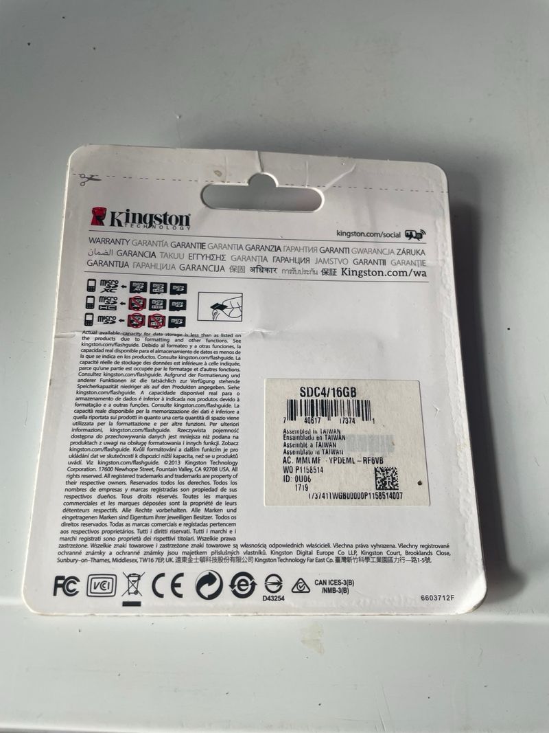 Tarjeta Micro SD Kingston 16GB con Adaptador afbeelding 2