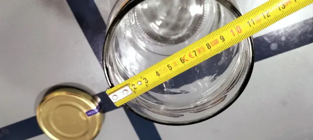 Tarro grande de cristal vacío