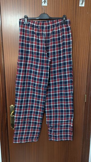 Pijama Manga Larga Cuadros Livergy Talla M