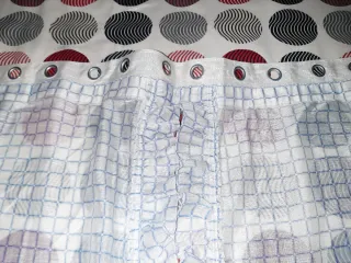 Cortina de cocina con volantes