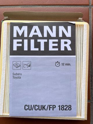 Filtro habitáculo MANN CU 1828