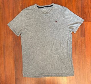 Camiseta Hollister Gris Talla M
