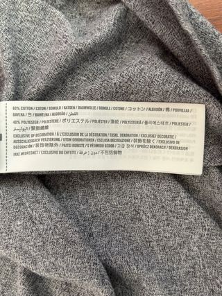 Camiseta Hollister Gris Talla M