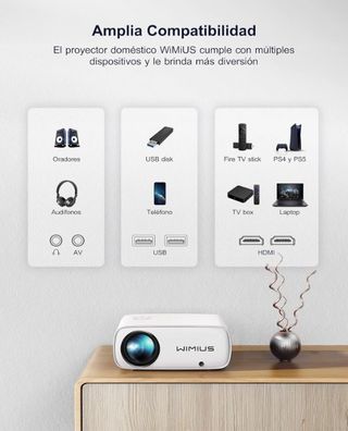 Proyector WIMIUS 22000 Lumen Blanco