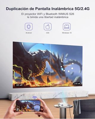 Proyector WIMIUS 22000 Lumen Blanco