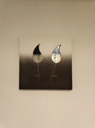 Cuadro Decorativo Metal y Madera