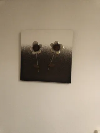 Cuadro Decorativo Metal y Madera