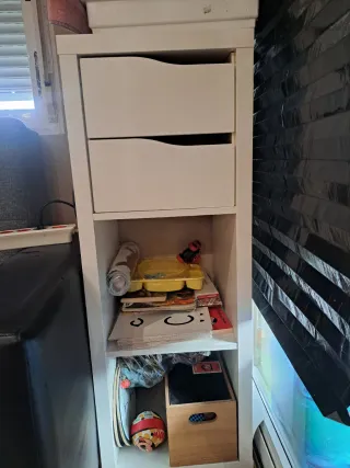 Mueble de madera ikea blanco 20€ cada muebles
