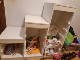 Mueble de madera ikea blanco 20€ cada muebles