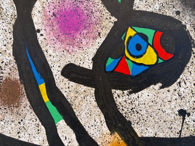 Litografía firmada en plancha Joan Miró 1893-1983