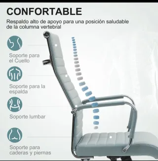 Silla de oficina gris moderna