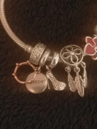 Preciosa Pulsera Pandora Con Numerosos Charms