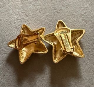 Pendientes vintage France estrella dorados