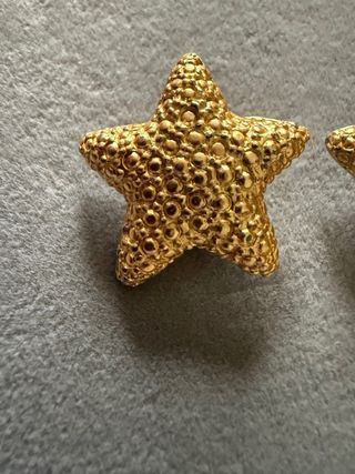 Pendientes vintage France estrella dorados