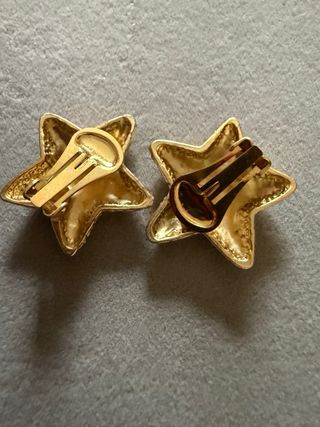 Pendientes vintage France estrella dorados