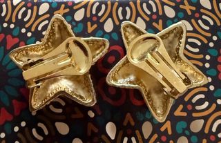 Pendientes vintage France estrella dorados